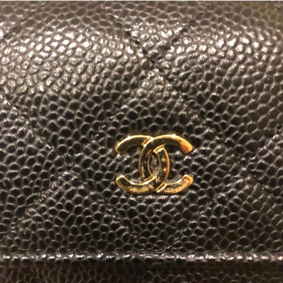 ❌SOLD❌ CHANEL Black Caviar Large Flap Wallet - Picture 7 of 8